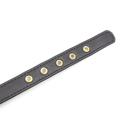 Collar with Bow and Rattle 44 cm Black/Red