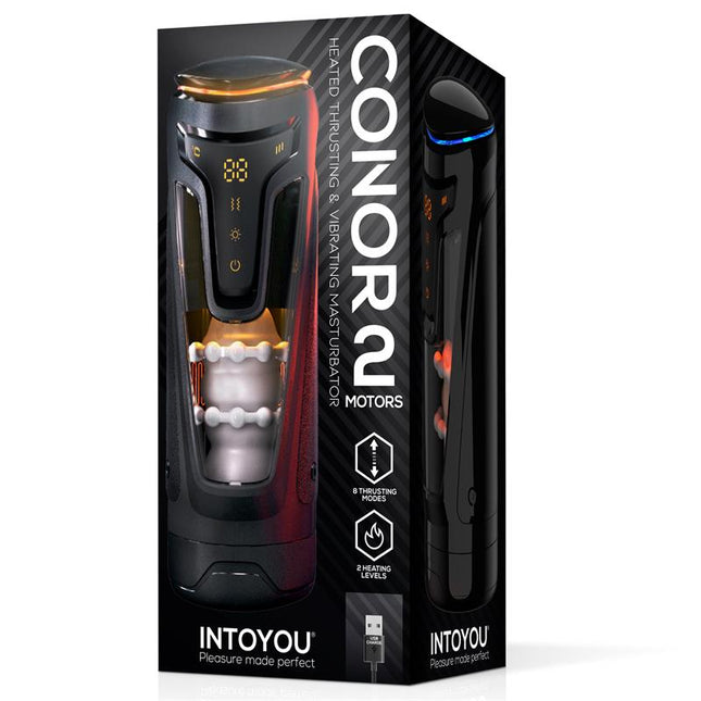 Conor Male Masturbator with Thrusting, Vibration and Heat Function