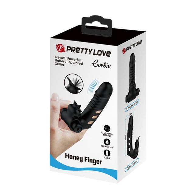 PRETTYLOVE Corbin Finger Sleeve – прецизна вибрация и стимулиращ езиче