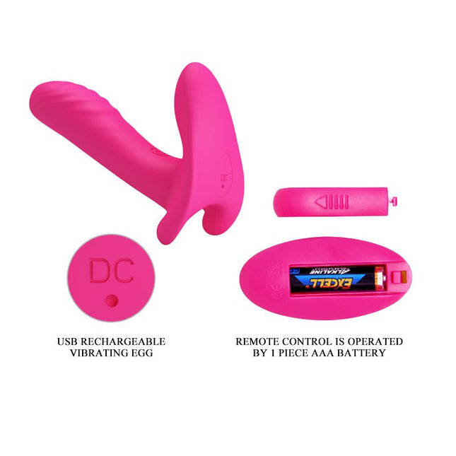 PRETTYLOVE Couple Stimulator – дистанционно управление, USB зареждане
