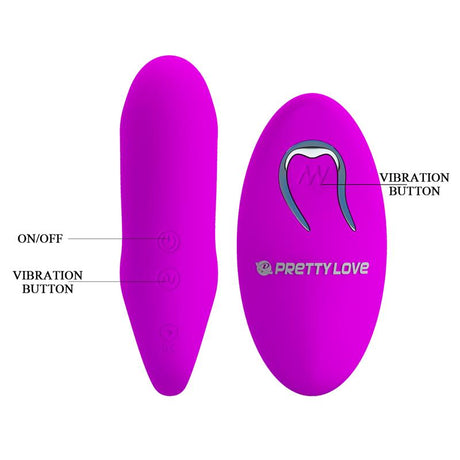 PRETTYLOVE Couples Toy с дистанционно – двойна стимулация с 12 вибрации