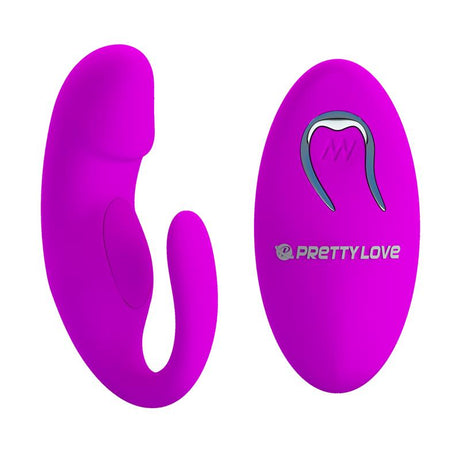 PRETTYLOVE Couples Toy с дистанционно – двойна стимулация с 12 вибрации