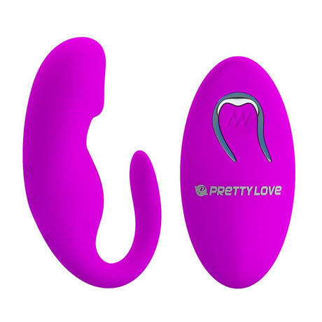 PRETTYLOVE Couples Toy с дистанционно – двойна стимулация с 12 вибрации