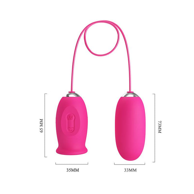 PRETTYLOVE Daisy – вибриращо яйце с функция бликане, USB