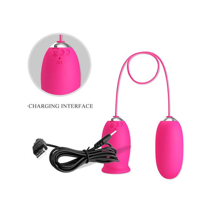 PRETTYLOVE Daisy – вибриращо яйце с функция бликане, USB