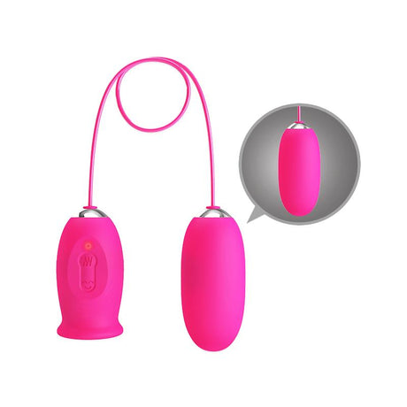 PRETTYLOVE Daisy – вибриращо яйце с функция бликане, USB