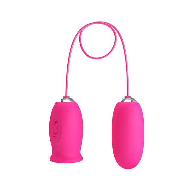 PRETTYLOVE Daisy – вибриращо яйце с функция бликане, USB