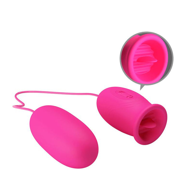 PRETTYLOVE Daisy – вибриращо яйце с функция бликане, USB
