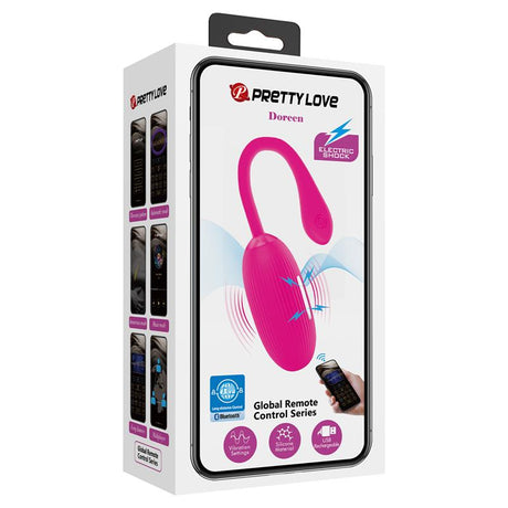 PRETTYLOVE Doreen – вибриращо яйце с електрошок и контрол чрез приложение