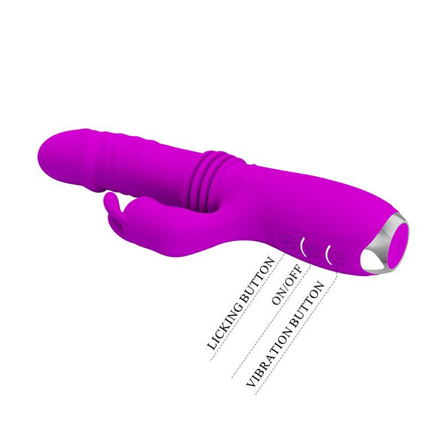 PRETTYLOVE Dorothy – USB вибратор с плътен дизайн и клитор стимулатор