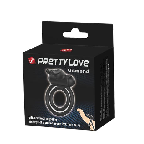 PRETTYLOVE Osmond – вибриращ двойно пенис пръстен с комфортно прилягане