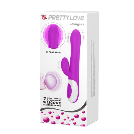PRETTYLOVE Douglas – вибратор с надуваща функция и 7 нива на вибрация