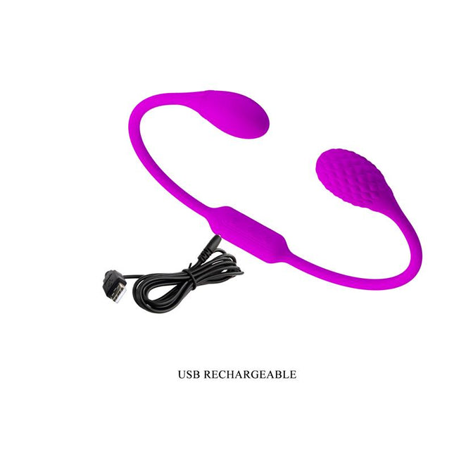 PRETTYLOVE Dream Lovers Whip – двойни вибриращи яйца с 12 режима