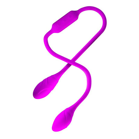 PRETTYLOVE Dream Lovers Whip – двойни вибриращи яйца с 12 режима