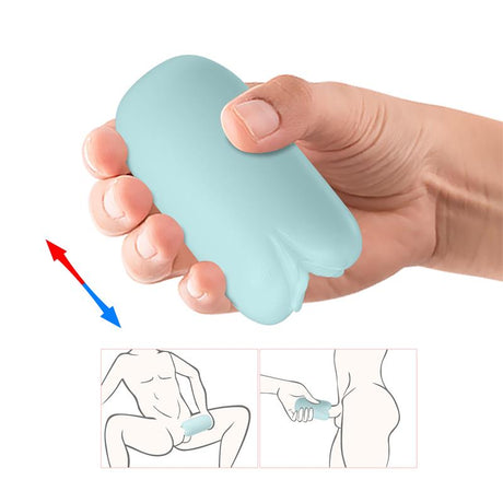 PRETTYLOVE Egg Masturbator Blue – дискретен и разтеглив мастурбатор