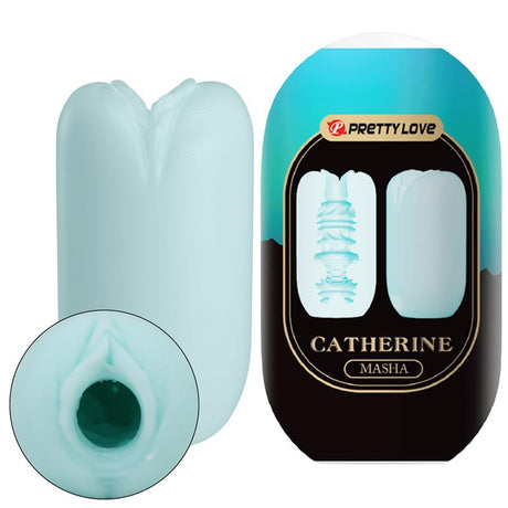 PRETTYLOVE Egg Masturbator Blue – дискретен и разтеглив мастурбатор