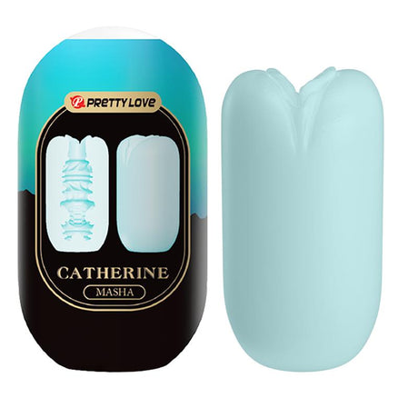 PRETTYLOVE Egg Masturbator Blue – дискретен и разтеглив мастурбатор