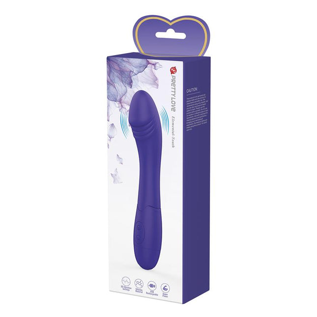 PRETTYLOVE Elemental Youth Vibe USB – тънък вибратор с 30 режима