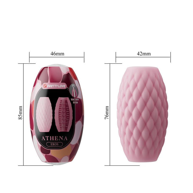 PRETTYLOVE Eros Men Masturbator Pink – компактен вибриращ мастурбатор