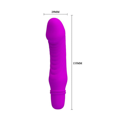 PRETTYLOVE Stev Color Rosa Clave 90 – компактен вибратор с 10 режима