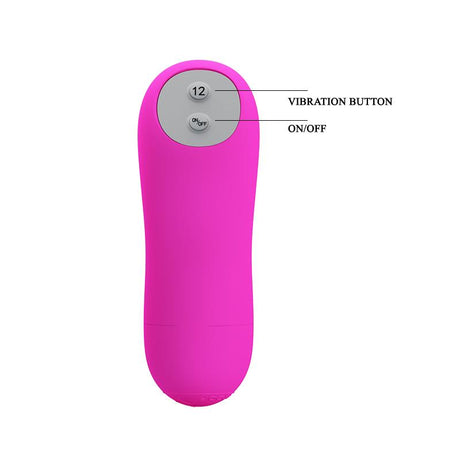PRETTYLOVE Estimulator Brady Pink – компактен вибратор с 12 функции