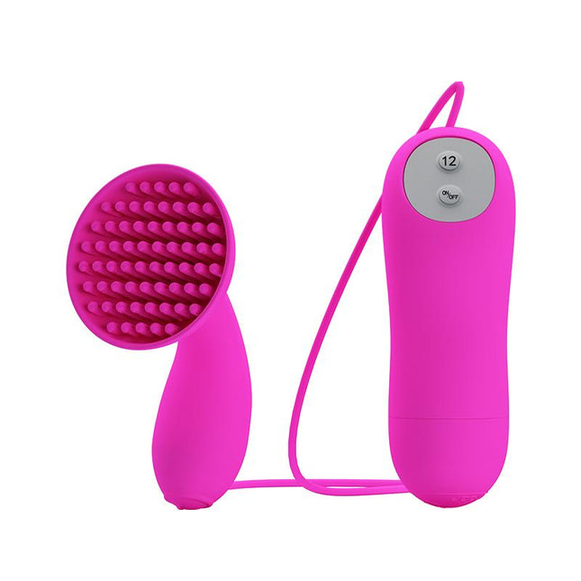 PRETTYLOVE Estimulator Brady Pink – компактен вибратор с 12 функции