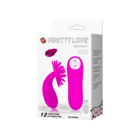 PRETTYLOVE Estimulator Brady Pink – компактен вибратор с 12 функции