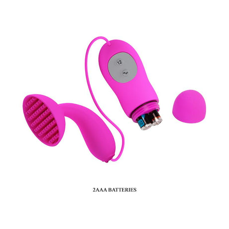 PRETTYLOVE Estimulator Brady Pink – компактен вибратор с 12 функции