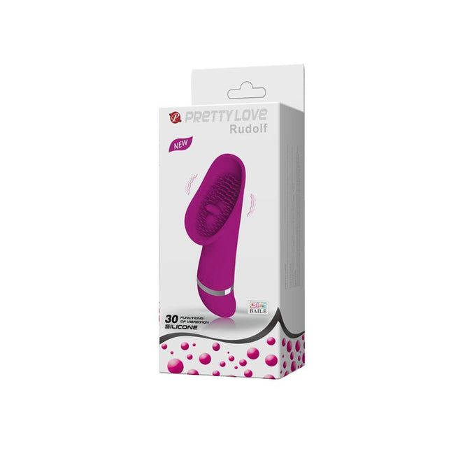 PRETTYLOVE Rudolf Purple – компактен клиторен стимулатор с 30 вибрации