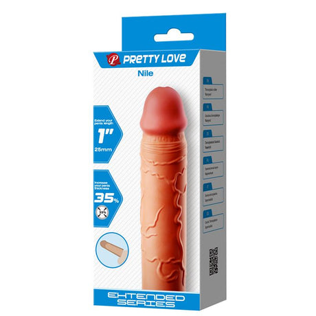 PRETTYLOVE Extended Penis Sleeve 1 Nile – удължаващ и уплътняващ пенис ръкав