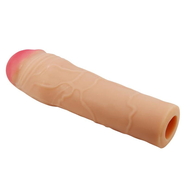 PRETTYLOVE Extended Penis Sleeve 2 Chane – удължаващ пенис ръкав с реалистична текстура