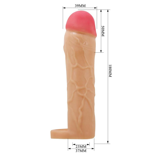 PRETTYLOVE Extended Penis Sleeve 2 Hani – удължаващ пенис ръкав с текстура