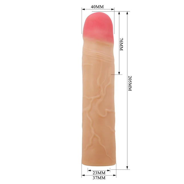 PRETTYLOVE Extended Penis Sleeve 3 Kylian – удължаващ пенис ръкав с текстура
