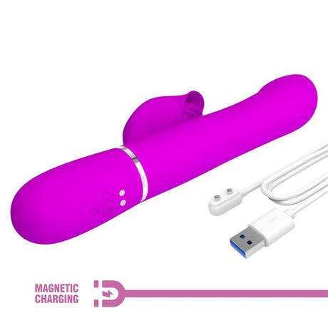 PRETTYLOVE Falin Rolling Vibe – вибратор с въртящи се топчета и USB зарядно