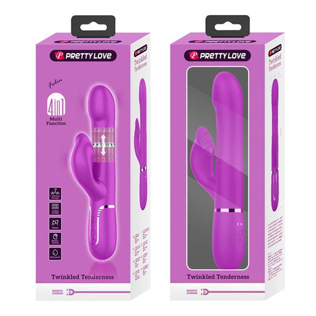 PRETTYLOVE Falin Rolling Vibe – вибратор с въртящи се топчета и USB зарядно