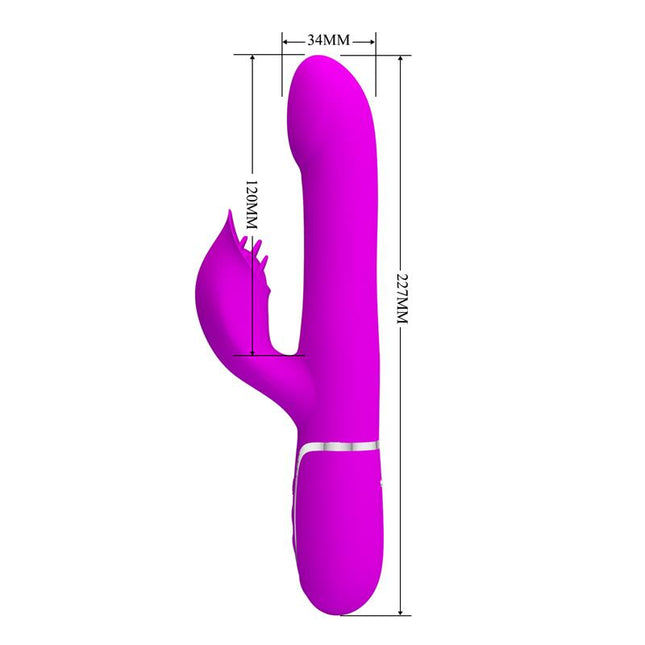 PRETTYLOVE Falin Rolling Vibe – вибратор с въртящи се топчета и USB зарядно