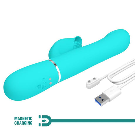 PRETTYLOVE Falin – вибратор с въртящи се топчета и USB зареждане
