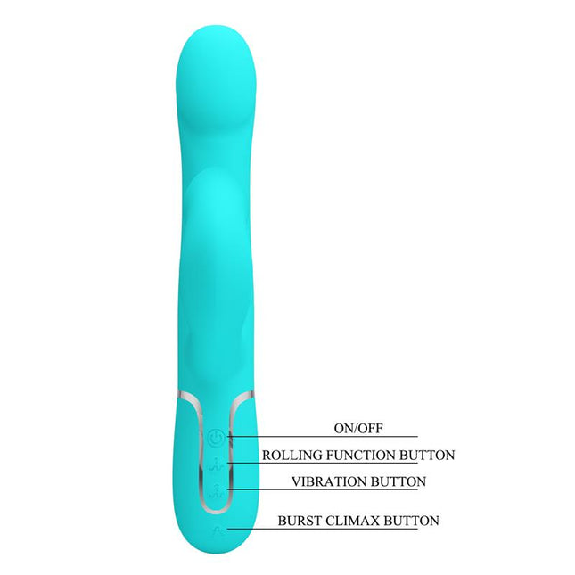 PRETTYLOVE Falin – вибратор с въртящи се топчета и USB зареждане