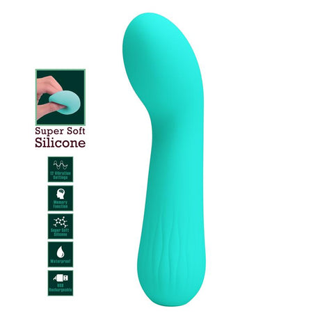 PRETTYLOVE Faun – силиконов вибратор с 12 режима, USB