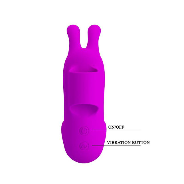 PRETTYLOVE Finger Bunny Sleeve – USB силиконов пръстов стимулатор с 7 режима