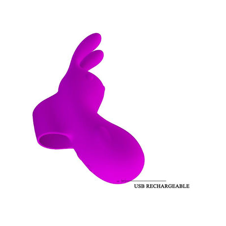 PRETTYLOVE Finger Bunny Sleeve – USB силиконов пръстов стимулатор с 7 режима