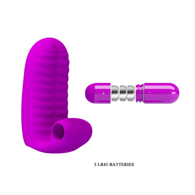 PRETTYLOVE Finger Sleeve Abbott Pink – вибриращ пръстен за нежна стимулация