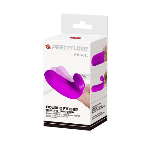 PRETTYLOVE Finger Sleeve Abbott Pink – вибриращ пръстен за нежна стимулация