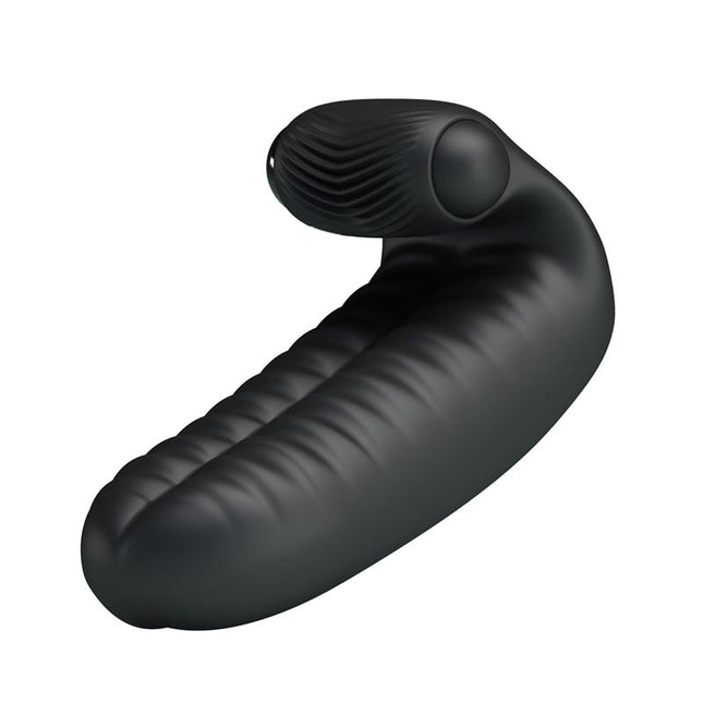 PRETTYLOVE Abbott Black – вибриращ пръстен за нежна стимулация
