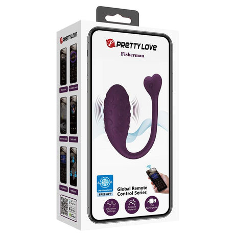 PRETTYLOVE Fisherman – вибриращо яйце с контрол през приложение