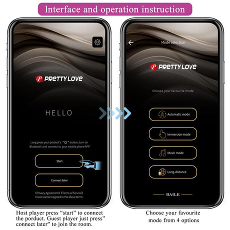 PRETTYLOVE Fisherman – вибриращо яйце с контрол през приложение