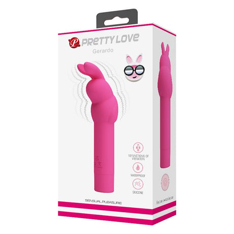 PRETTYLOVE Gerardo Bunny – водоустойчив вибратор с 10 режима