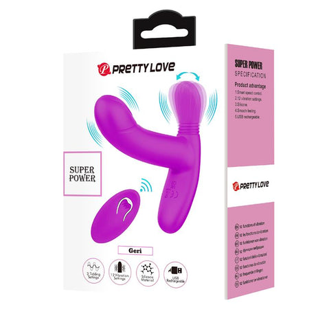 PRETTYLOVE Geri – вибриращ и лижещ масажор с дистанционно управление