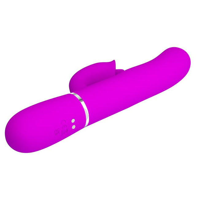 PRETTYLOVE Gigi – вибратор с език и пулсации, водоустойчив
