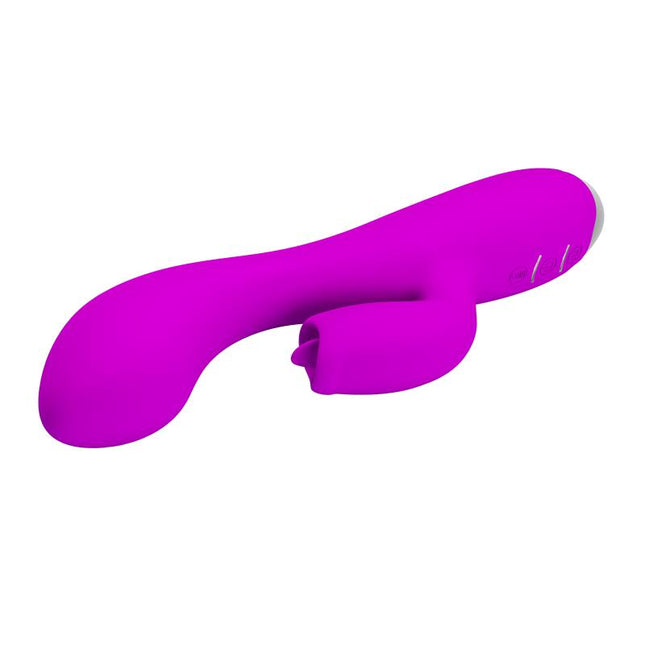 PRETTYLOVE Gloria Vibe with tongue USB – водоустойчив вибратор с 12 режима